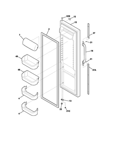 Refrigerator door