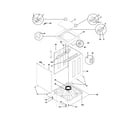 White-Westinghouse WLSG62RFW4 lower cabinet/top diagram