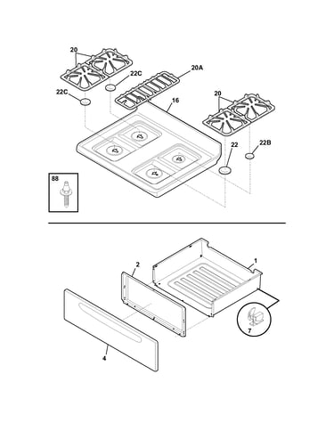 Top/drawer