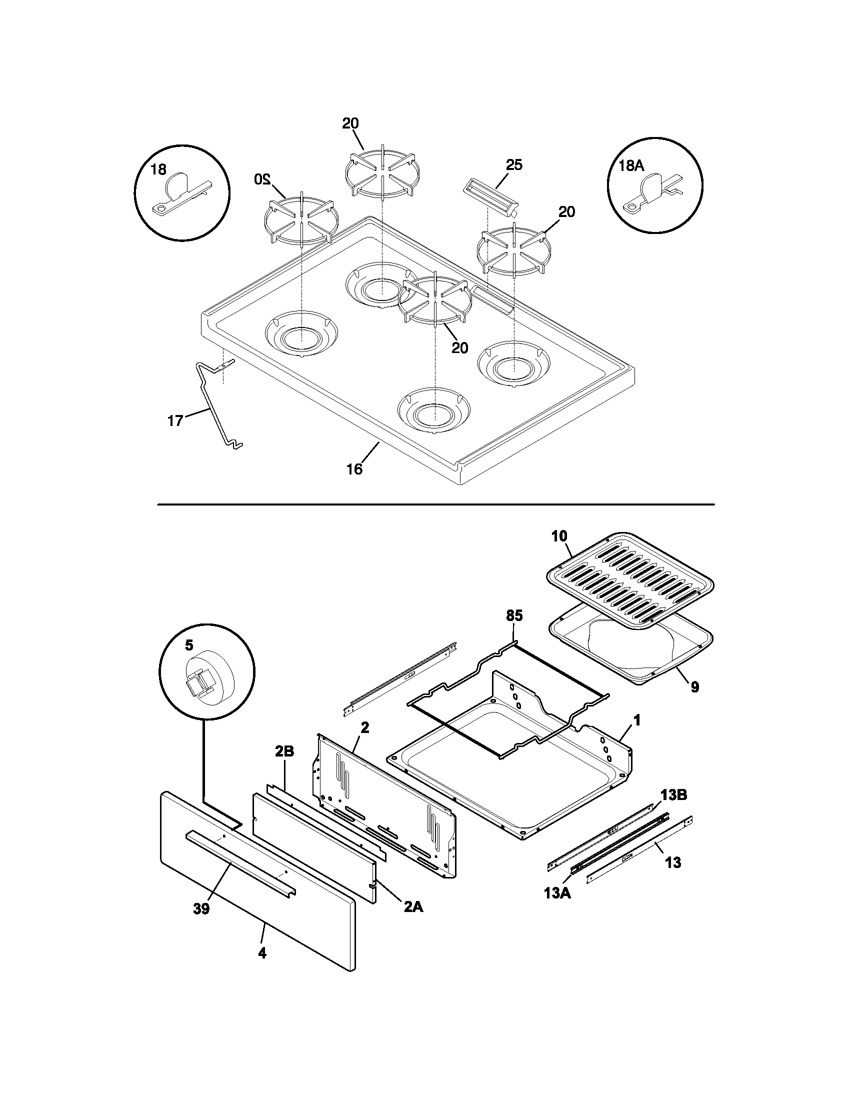 Top/drawer