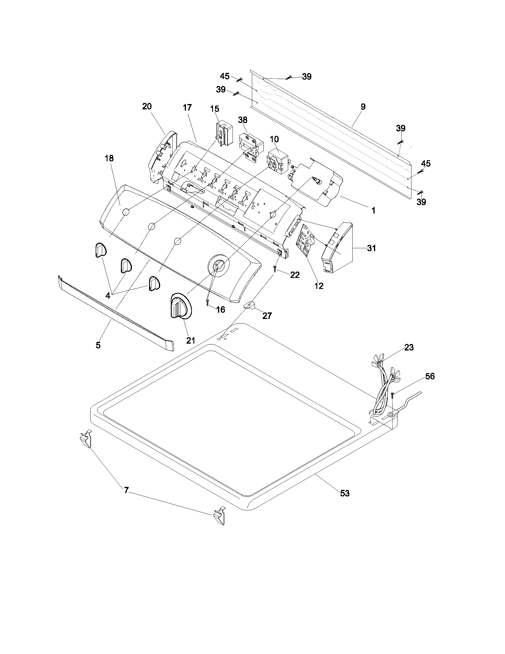 Controls/top panel
