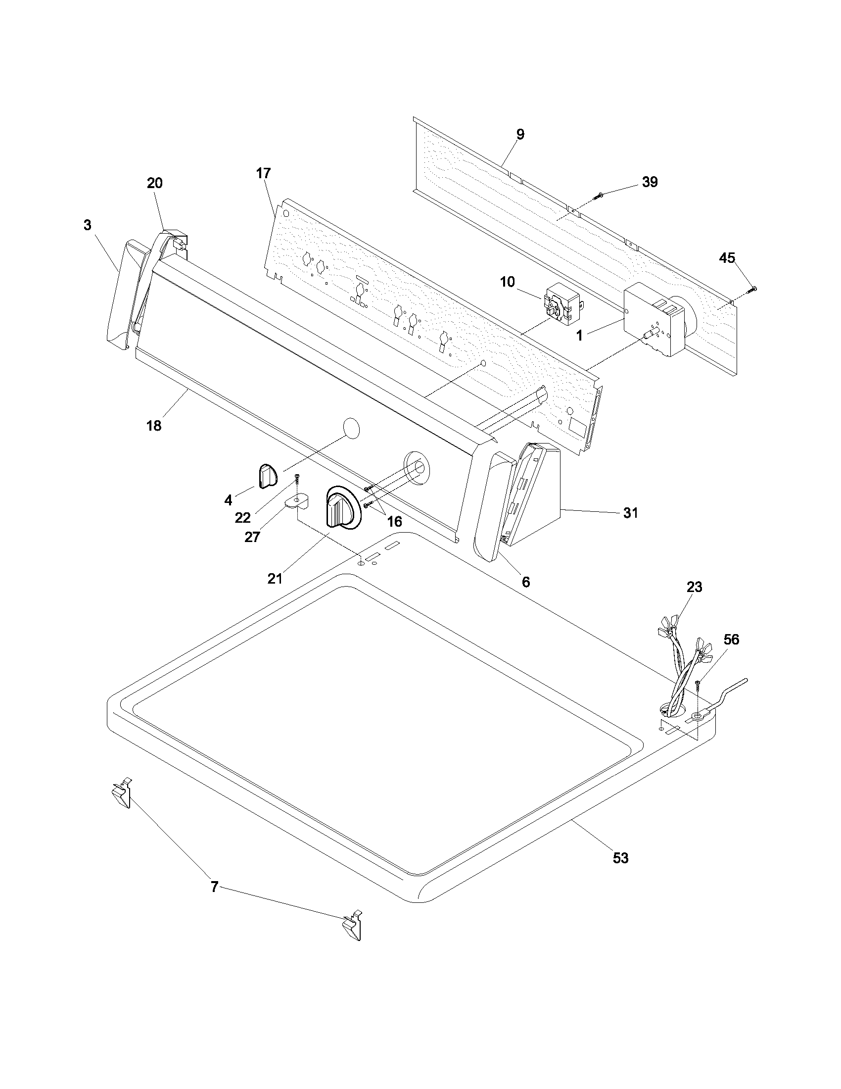 Controls/top panel