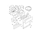 White-Westinghouse WRS23MF5AS9 ice & water dispenser diagram