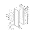 Frigidaire FRS26LF8CW0 refrigerator door diagram