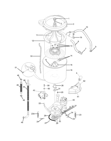 Motor/tub