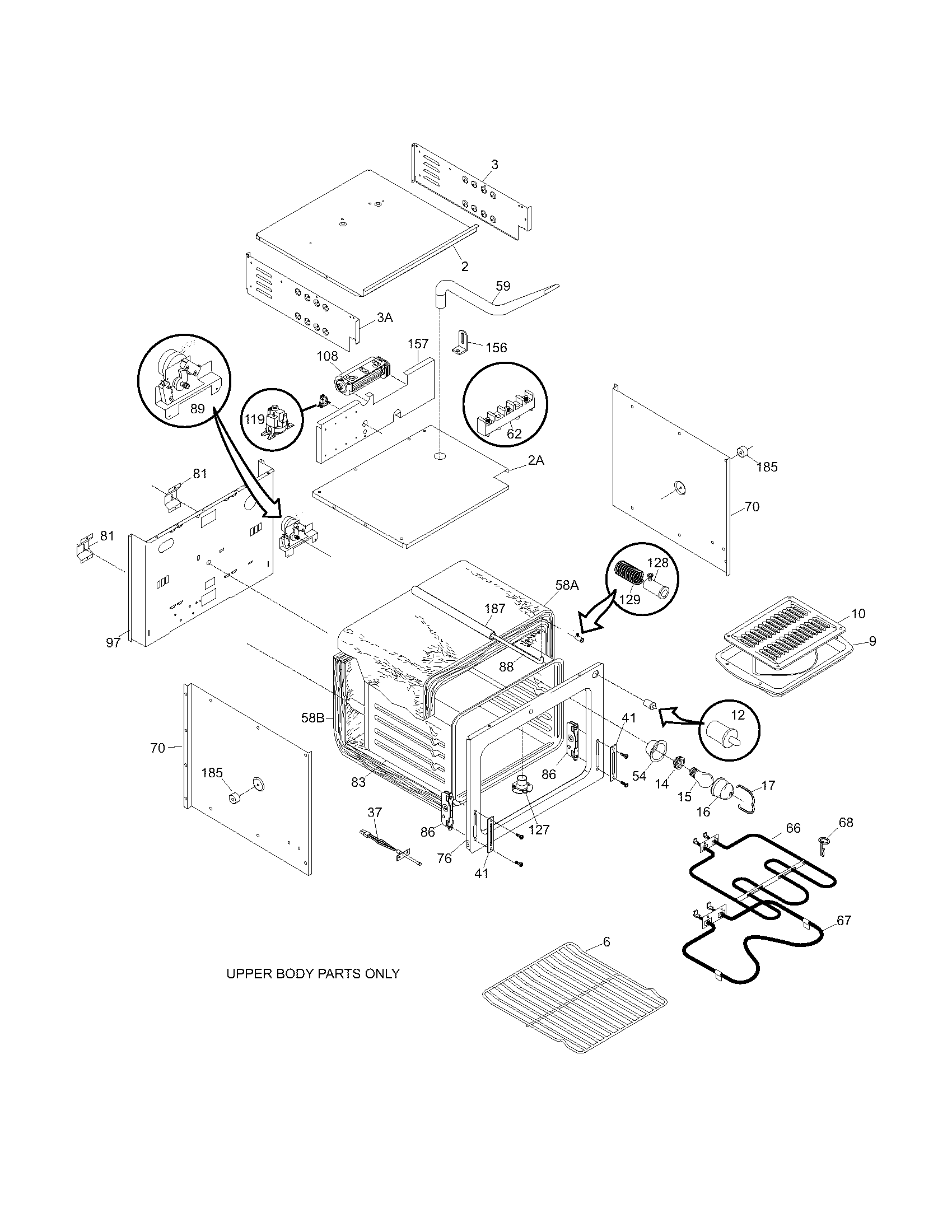 Upper oven