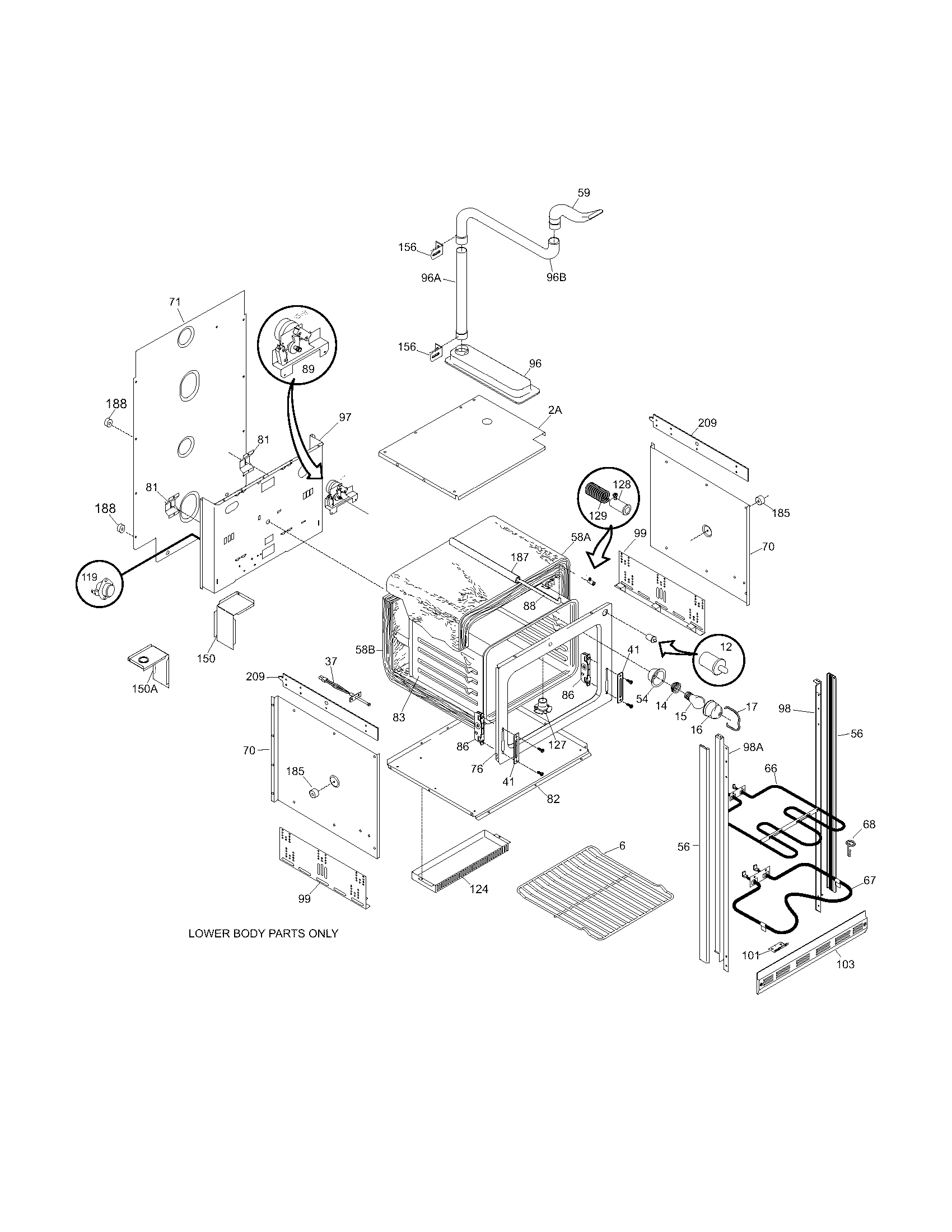Lower oven