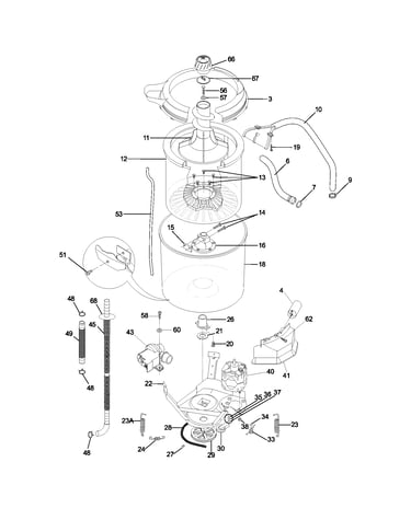Motor/tub