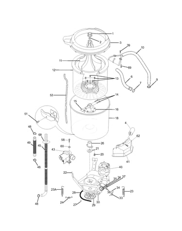 Motor/tub