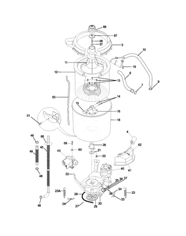 Motor/tub