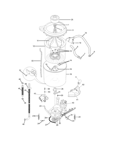 Motor/tub