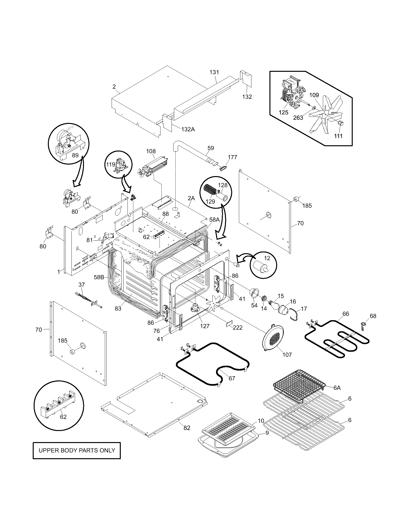 Upper oven