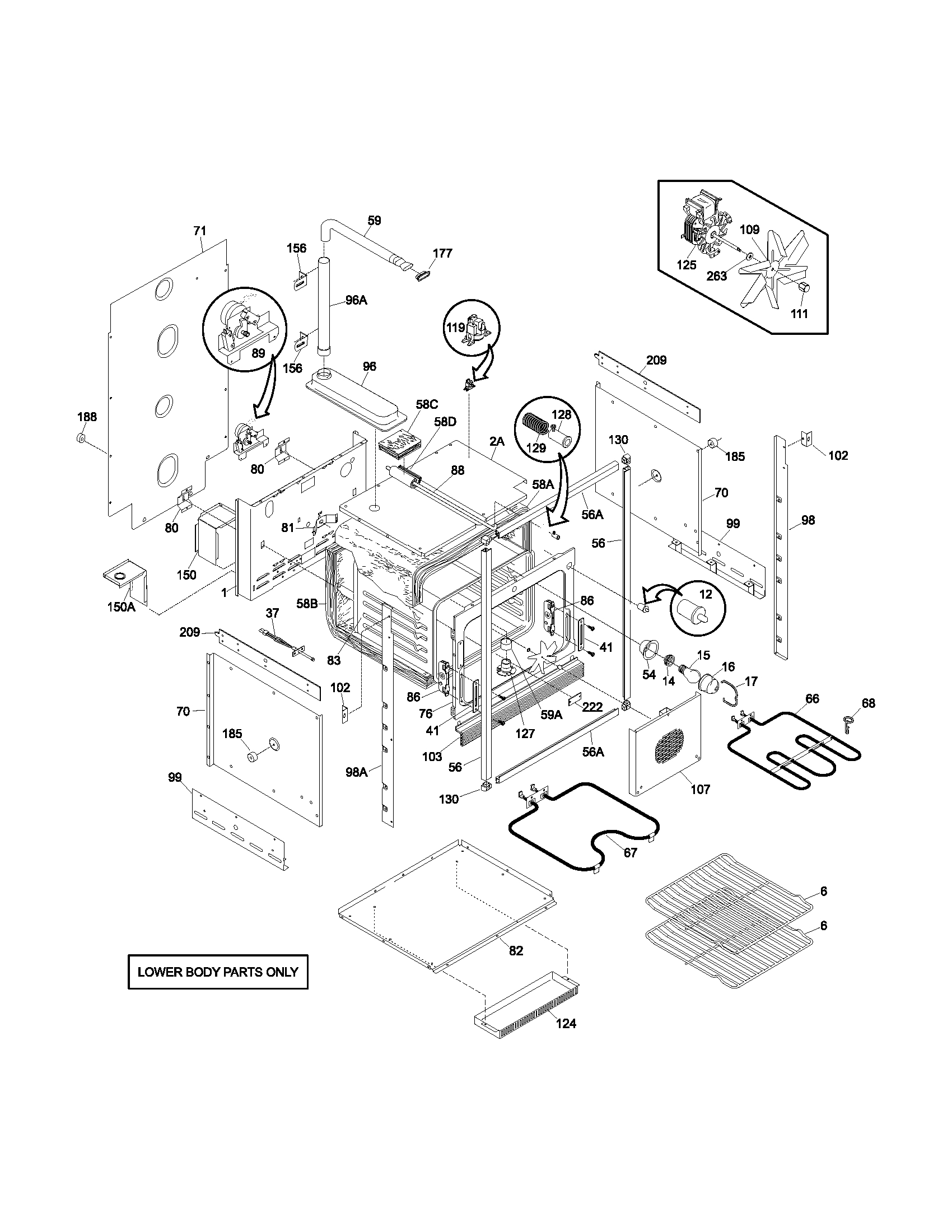 Lower oven