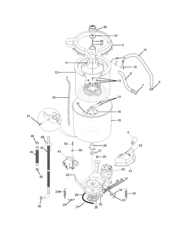 Motor/tub