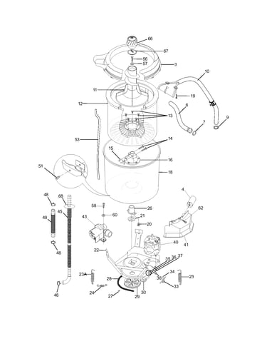 Motor/tub