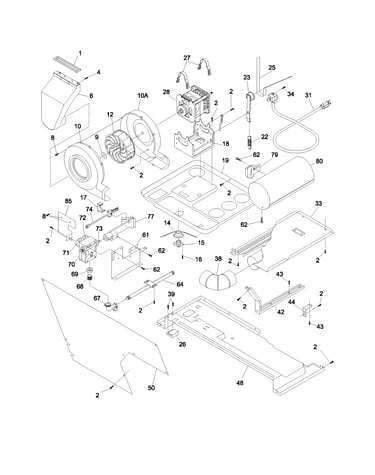 Motor/blower/belt