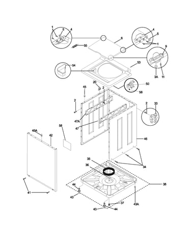 Lower cabinet/top