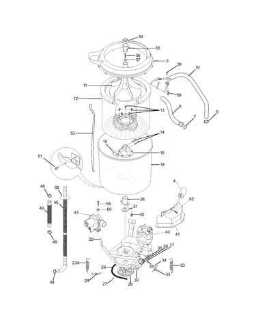 Motor/tub