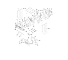 Frigidaire FLGB8200DS1 upper cabinet/drum heater diagram