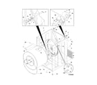 Frigidaire FERB5700DS0 cabinet/drum diagram