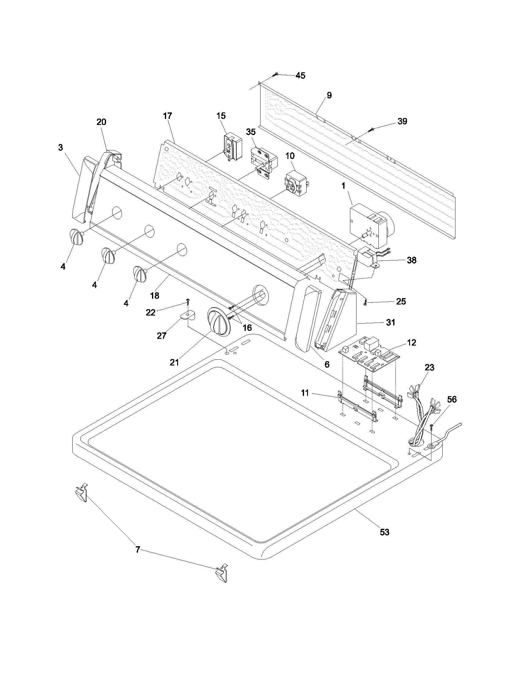 Controls/top panel