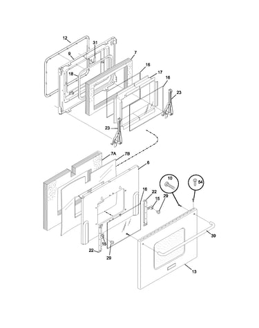 Oven door