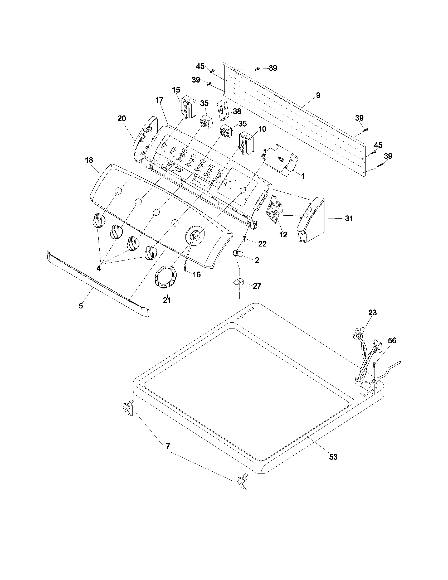 Controls/top panel
