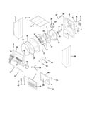 Upper cabinet/drum heater