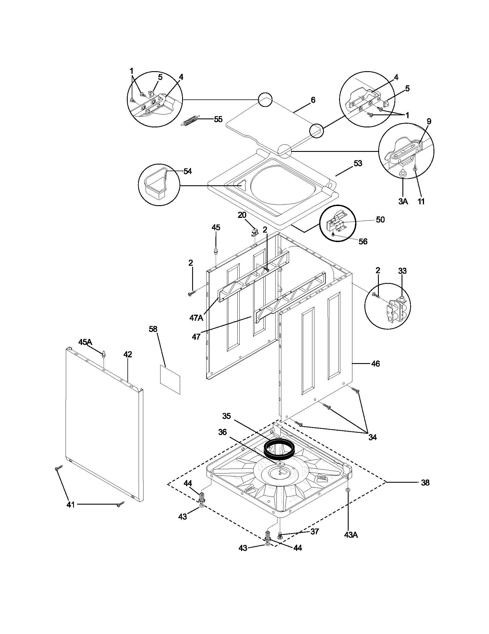 Lower cabinet/top