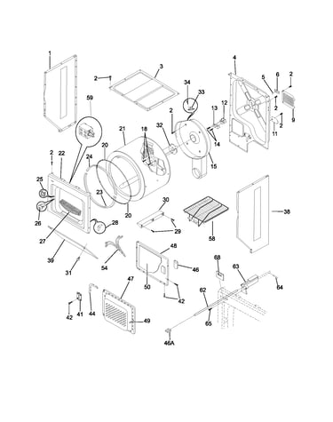 Upper cabinet/drum heater
