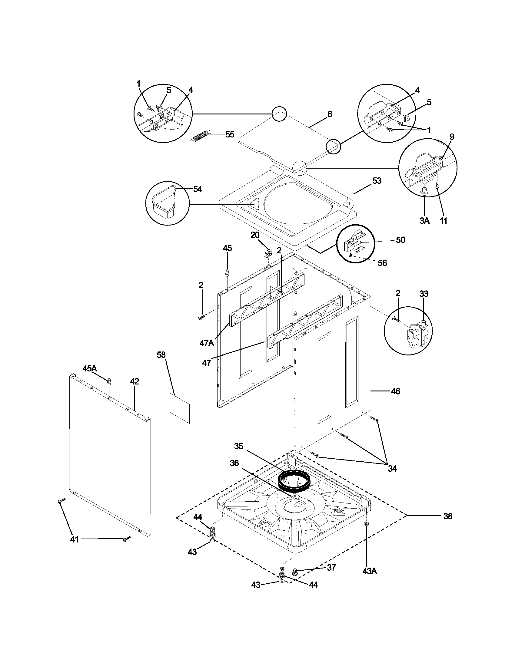 Lower cabinet/top
