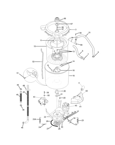 Motor/tub