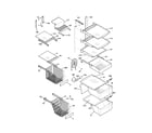 Kenmore 25354664400 shelves diagram