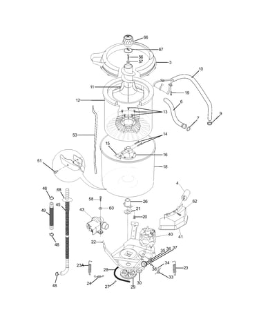 Motor/tub