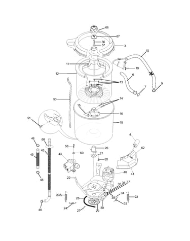 Motor/tub