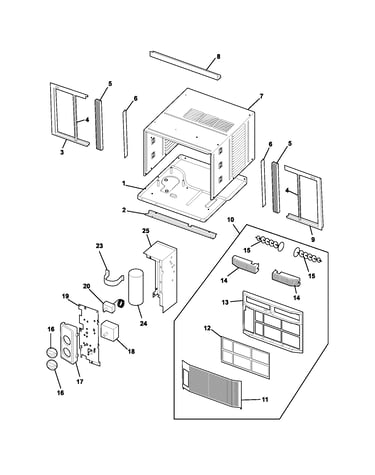 Cabinet/front/controls