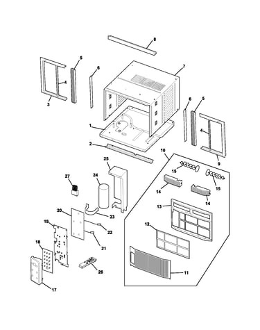 Cabinet/front/controls