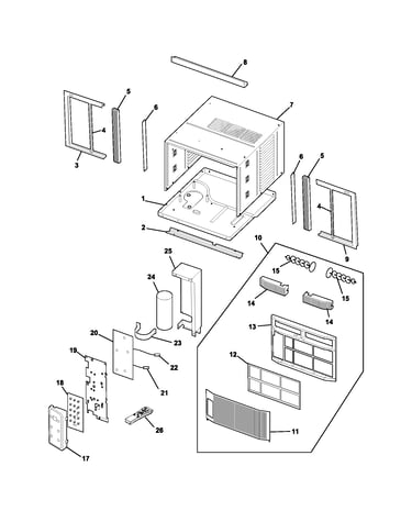 Cabinet/front/controls