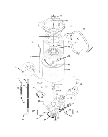 Motor/tub