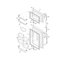 Kenmore 25364183400 door diagram