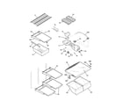 Kenmore 25364183400 shelves diagram