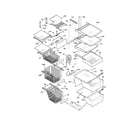 Kenmore 25355699400 shelves diagram