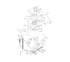 Universal/Multiflex (Frigidaire) MWS833AS2 motor/tub diagram