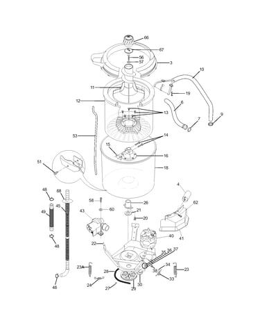 Motor/tub