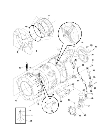 Motor/tub