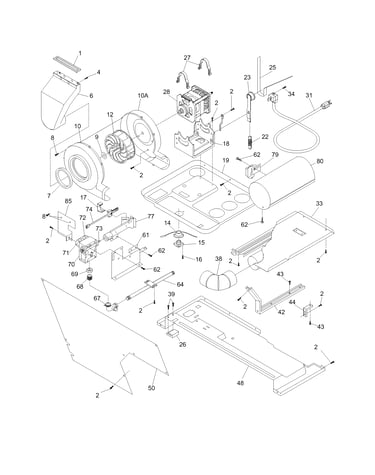 Motor/blower/belt
