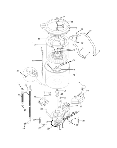 Motor/tub