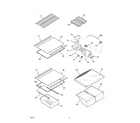 Frigidaire FRT21G3CW2 shelves diagram