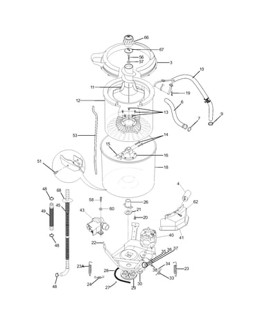 Motor/tub