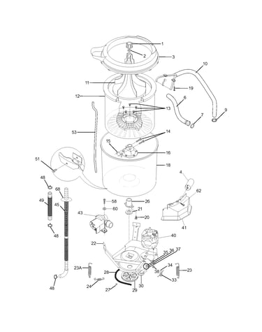 Motor/tub